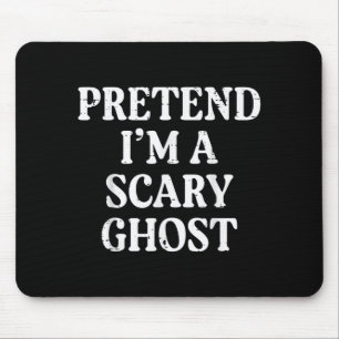 Mousepad Fantasia engraçada de fantasma assustador para hom