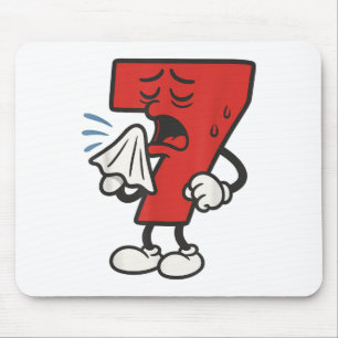 Mousepad Fantasia engraçada do sete 67 para o Halloween em