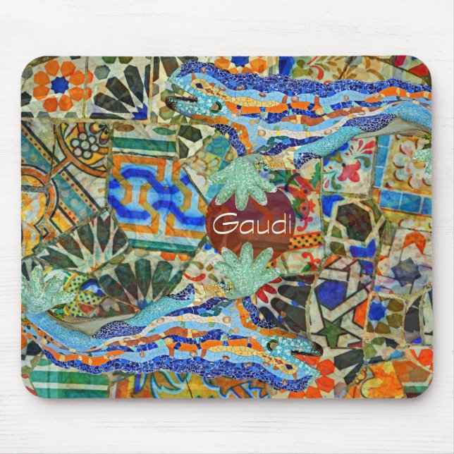 Mousepad Fantasia. Gaudi. Imagem 1 (Frente)