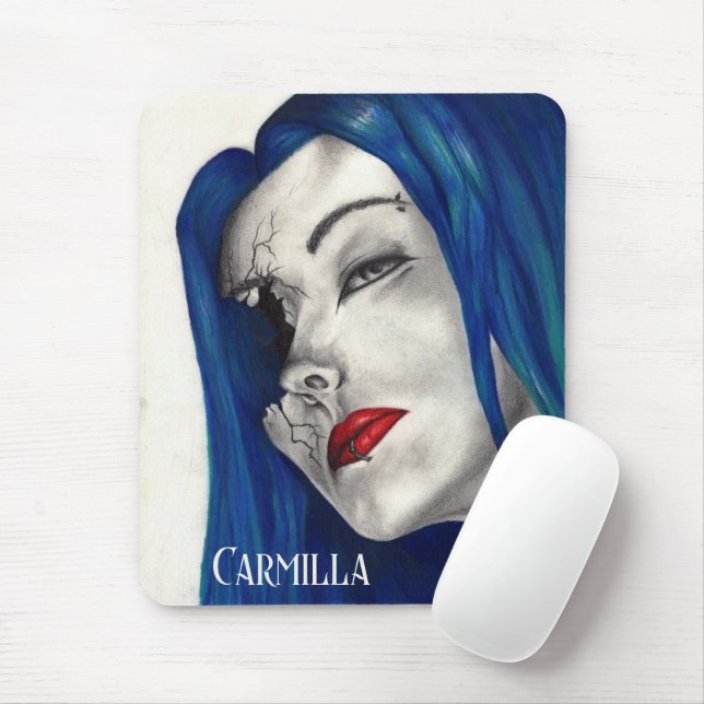 Mousepad Fantasia Góthica de Menina Maravilhosamente Quebra (Com mouse)