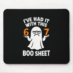 Mousepad Fantasias de Halloween engraçadas 6 7 Boo Sheet Si