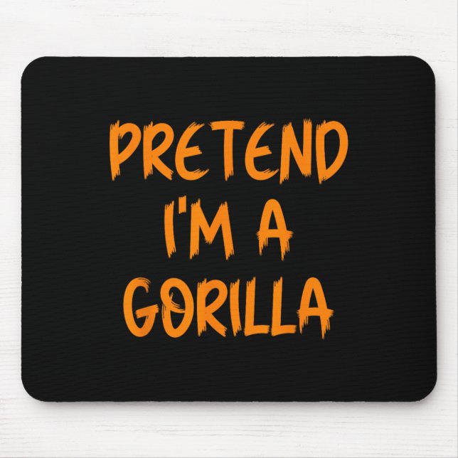 Mousepad Fantasias de Halloween Eu Sou Um Gorila Criança Pr (Frente)