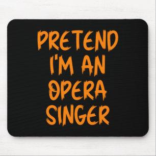 Mousepad Fantasias de Halloween Fingir que Sou um Cantor de