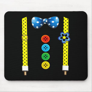 Mousepad Fantasias de palhaço engraçadas femininas para car