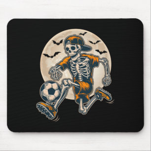 Mousepad Fantasias engraçadas de futebol de esqueleto para