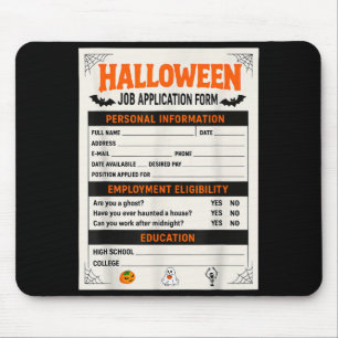 Mousepad Fantasias engraçadas de Halloween para inscrição d