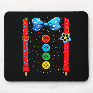 Mousepad Fantasias engraçadas de palhaço feminino para carn