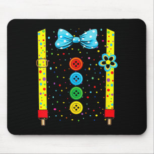 Mousepad Fantasias engraçadas de palhaço feminino para carn