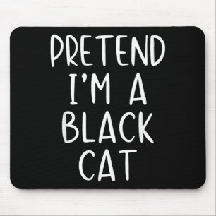 Mousepad Fantasie Um Gato Preto Fantasia Halloween Simples