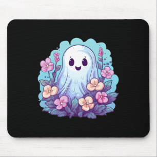 Mousepad Fantasma Bonito Com Flores Que Crianças Fantasmas