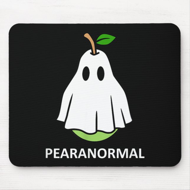 Mousepad Fantasma Bonito Pera Pearanormal Fantasia de Hallo (Frente)