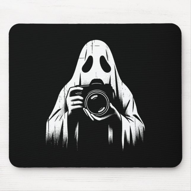 Mousepad Fantasma com Câmera - Fotografia assustadora L (Frente)