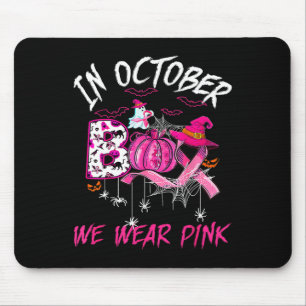 Mousepad Fantasma Cute do Guerreiro do Cancer de Mama Rosa 