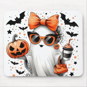 Mousepad Fantasma de Dia de as Bruxas engraçado Canto