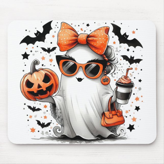 Mousepad Fantasma de Halloween (Frente)