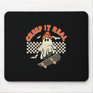 Mousepad Fantasma de Halloween Retro de Skateboarding Creep