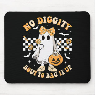 Mousepad Fantasma De Halloween Sem Diggens Sobre Ir Para Lá