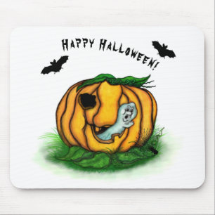 Mousepad Fantasma do Halloween, Bat, Ghost e Spider