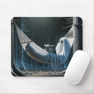 Mousepad Fantasma do Halloween em uma Rede