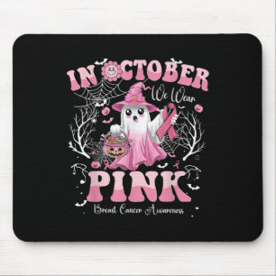 Mousepad Fantasma Em Outubro Vestimos O Cancer Rosa Awaren