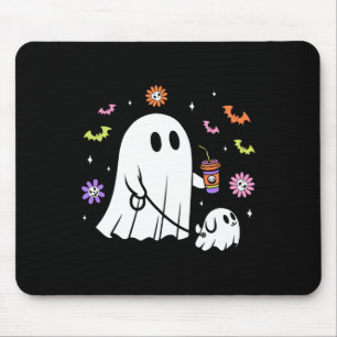 Mousepad Fantasma Engraçado Andando Cachorro Spooky Ghost C
