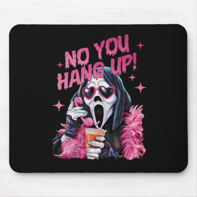 Mousepad Fantasma Engraçado Chamando Halloween Não Você Des (Frente)