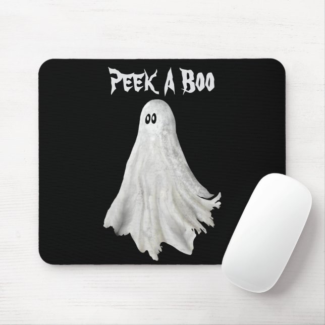 Mousepad Fantasma Engraçado Do Passado De Halloween (Com mouse)