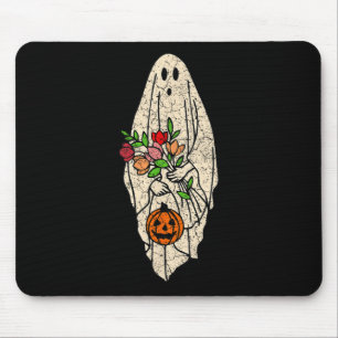 Mousepad Fantasma Floral Ghost Cute Halloween Figurume Engr