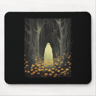 Mousepad Fantasma Gótico No Truque De Halloween Da Floresta