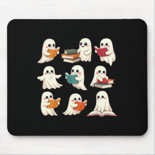 Mousepad Fantasma Lendo Livros de Halloween Professor