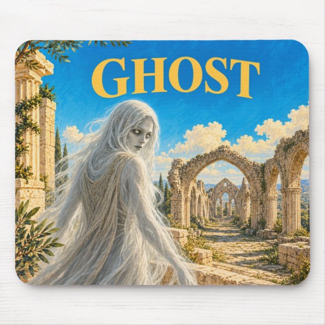 Mousepad Fantasma, Monstro de Fantasia Gótica (Frente)