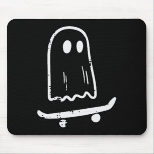Mousepad Fantasma No Skateboard Retro Halloween Costume Bo