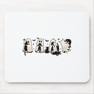 Mousepad Fantasma segurando Dias de as Bruxas engraçados de