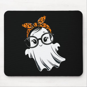 Mousepad Fantasmas de Halloween Fantasia de Menina Olhos de