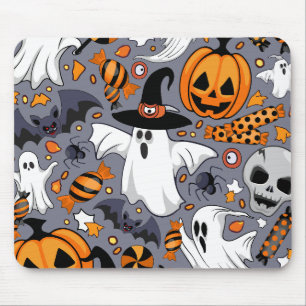 Mousepad Fantasmas Spooky e Monstros Cute Assustadores