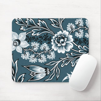 Mousepad Fantastic Flowers (Slate Teal) Fine Art