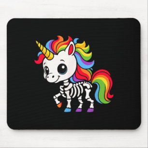 Mousepad Fantástico Esqueleto de Unicórnio Amantes Fantasia