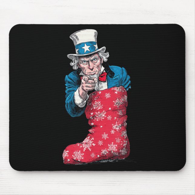 Mousepad Fantástico Meia Festiva Com Sam E Cores Nos Eua Pa (Frente)