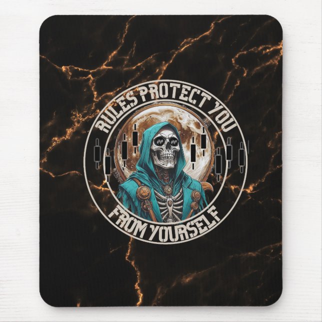 Mousepad Fantasy Design marble | Grim Reaper | Motivation (Frente)