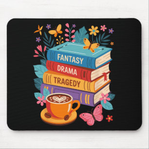 Mousepad Fantasy Drama Tragedy Livros Sutis Anti-Trump