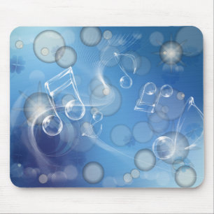 Mousepad Fantasy Glass Music Notes