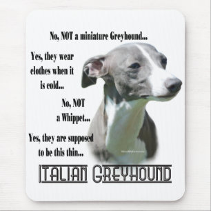 Mousepad FAQ do galgo italiano