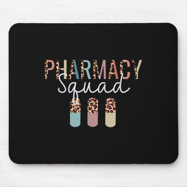 Mousepad Faracy Squad Com Leopard Print Para Farmacêutico T (Frente)