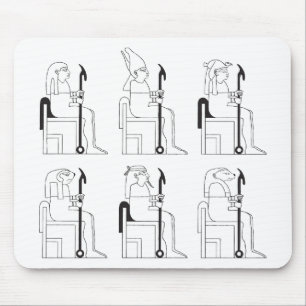 Mousepad Faraós e deuses egípcios na escola
