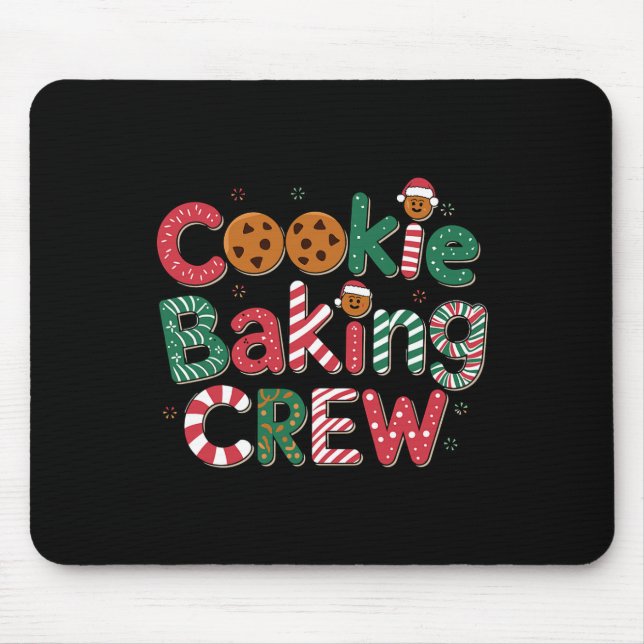 Mousepad Farda de Natal da Tripulação do Rei do Biscoito  (Frente)