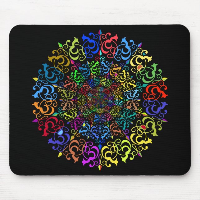 Mousepad Farinha Floral Vórtice Poliprismática (Frente)