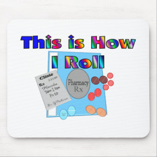 Mousepad Farmacêutico COMO EU ROLO gráficos originais