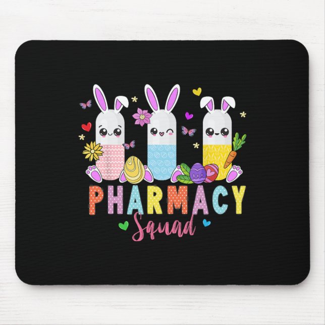 Mousepad Farmácia técnica de farmácia de Páscoa cony (Frente)