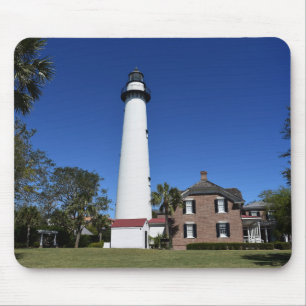 Mousepad Farol da Ilha de Santo Simons criado como