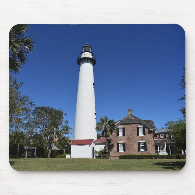 Mousepad Farol da Ilha de Santo Simons criado como (Frente)